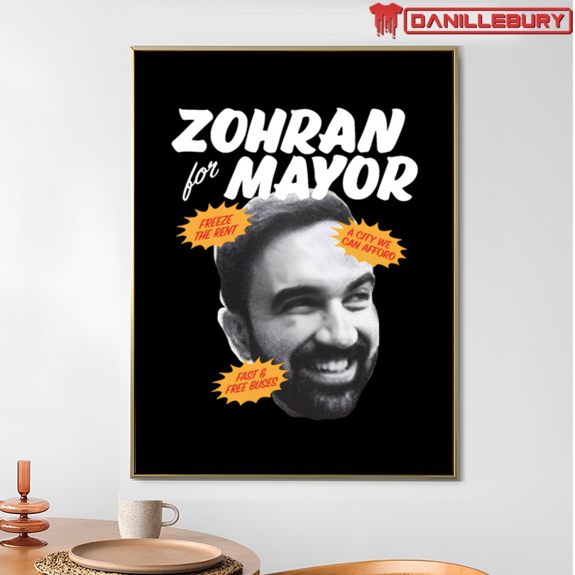 Official Zohran For Mayor Photo Shirt - Image 4