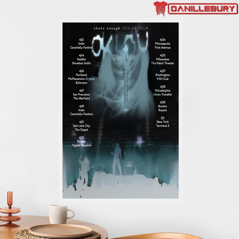 Oklou 2026 US Tour Poster - Image 2