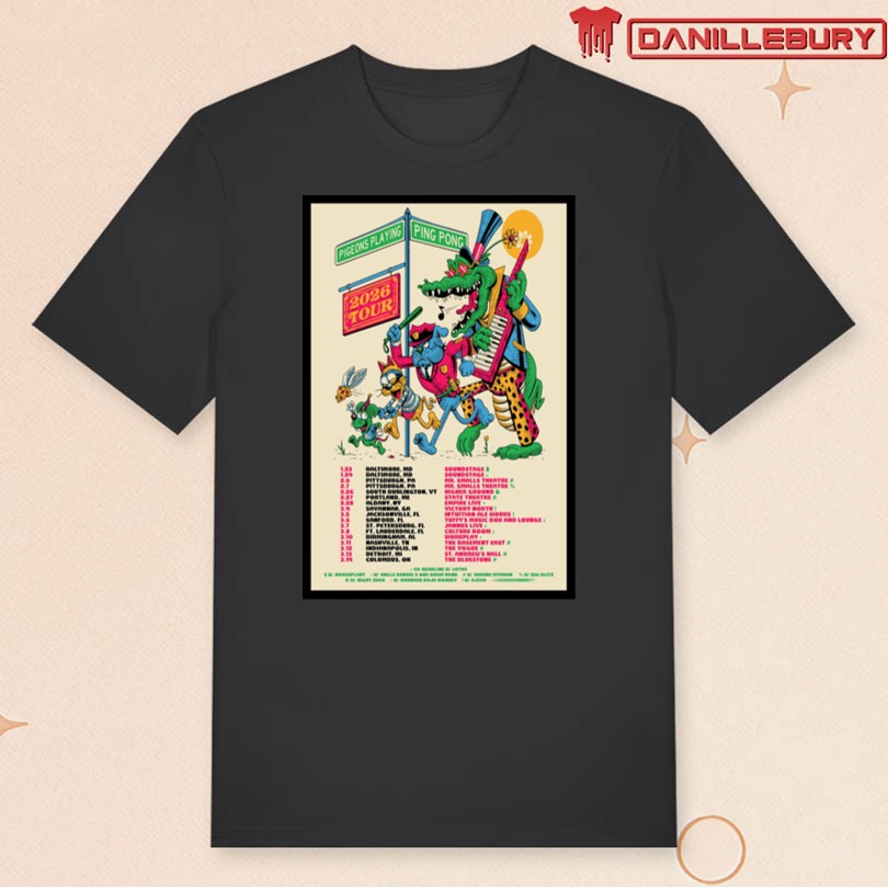 Pigeons Playing Ping Pong 2026 Tour Poster - Image 3