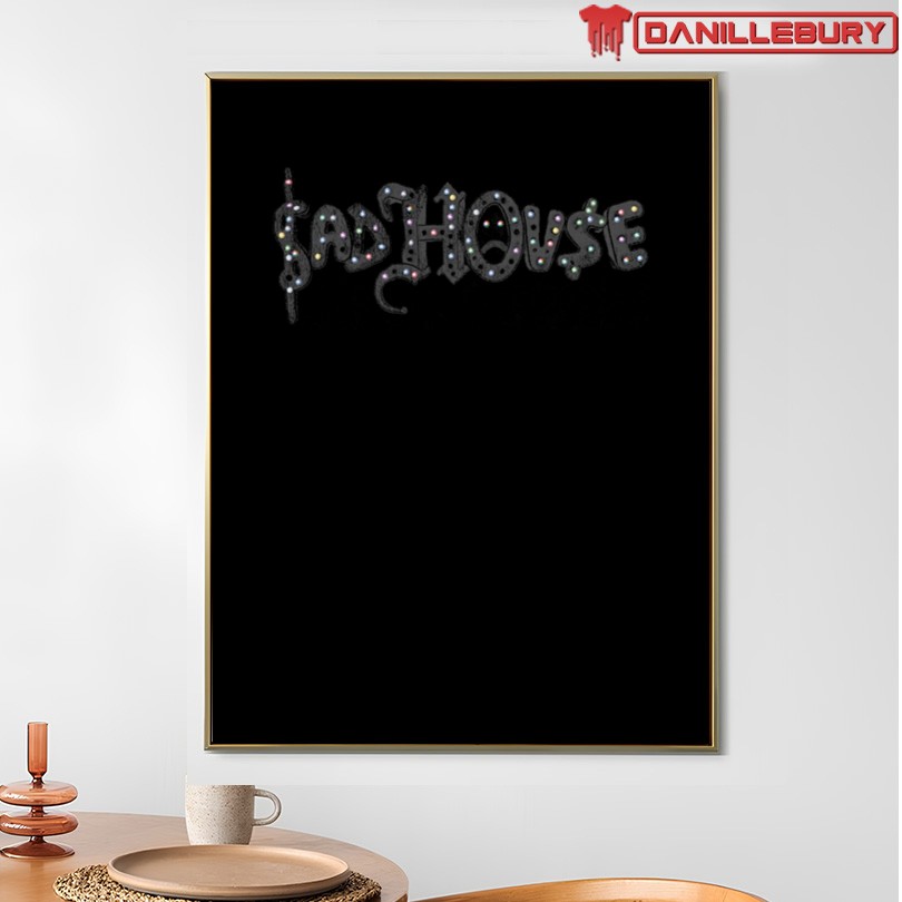 Sad House Rhinestone Tee - Image 4
