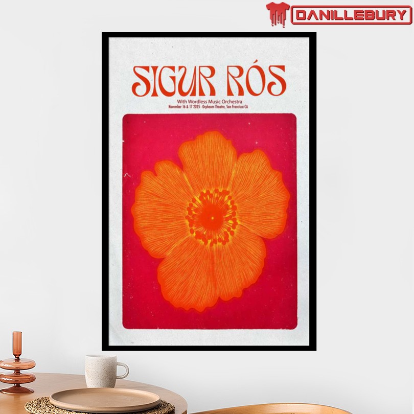 Sigur Ros Orpheum Theatre Nov 16-17 2025 Show Poster - Image 2