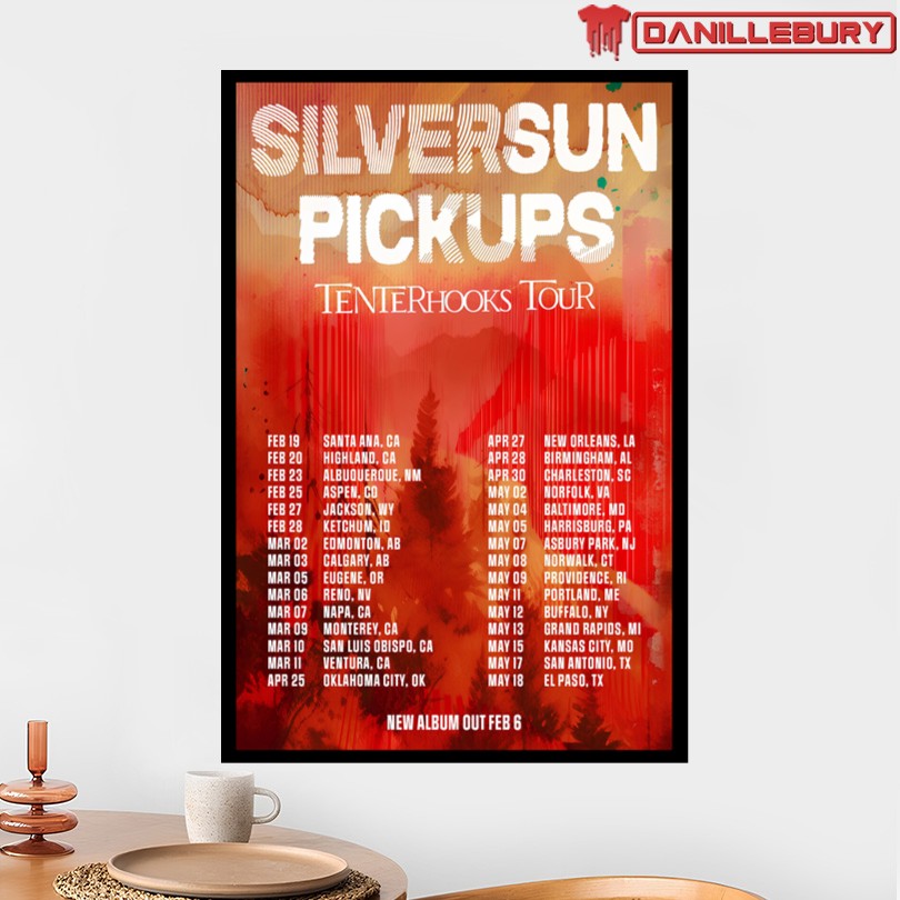 Silversun Pickups Tenterhooks Tour 2026 Poster - Image 2