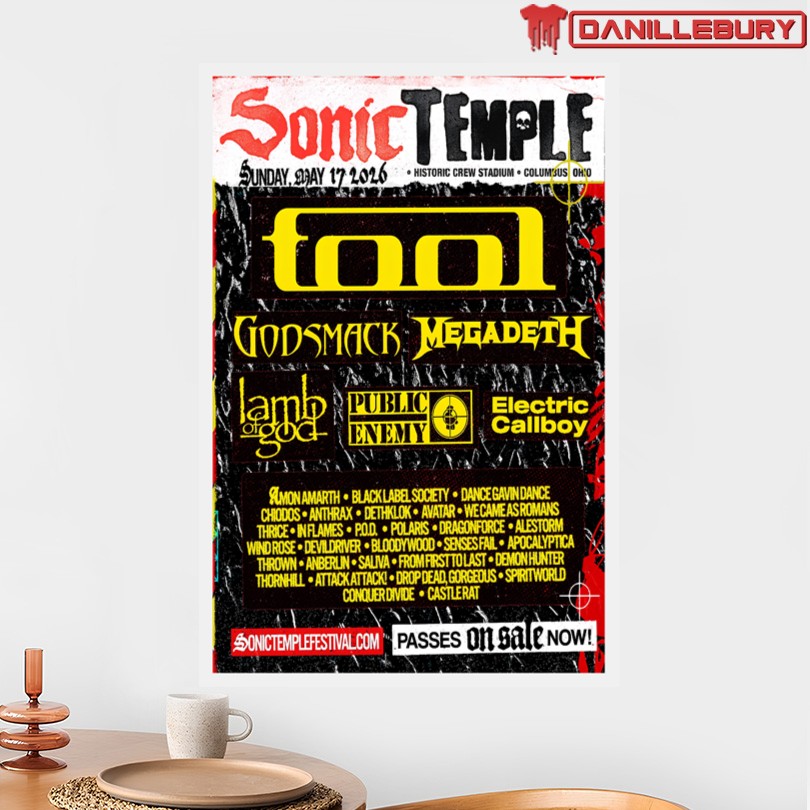 Sonic Temple Festival Columbus 2026 Tour Poster - Image 2