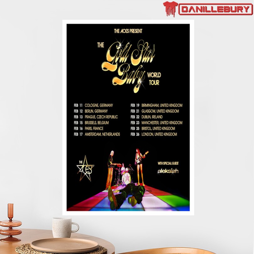 The Aces Gold Star Baby World Tour February 2026 Poster
