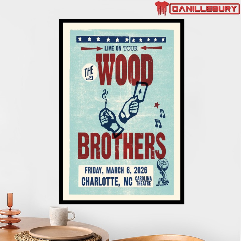 The Wood Brothers Charlotte March 6 2026 Poster - Image 2