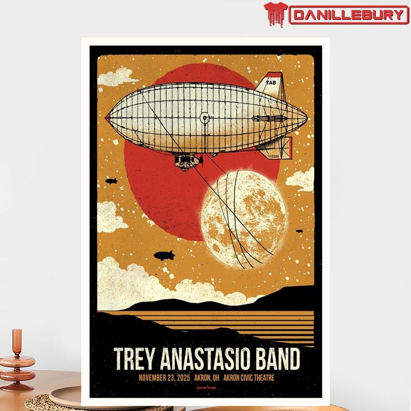 Trey Anastasio November 23rd 2025 Akron Poster - Image 2