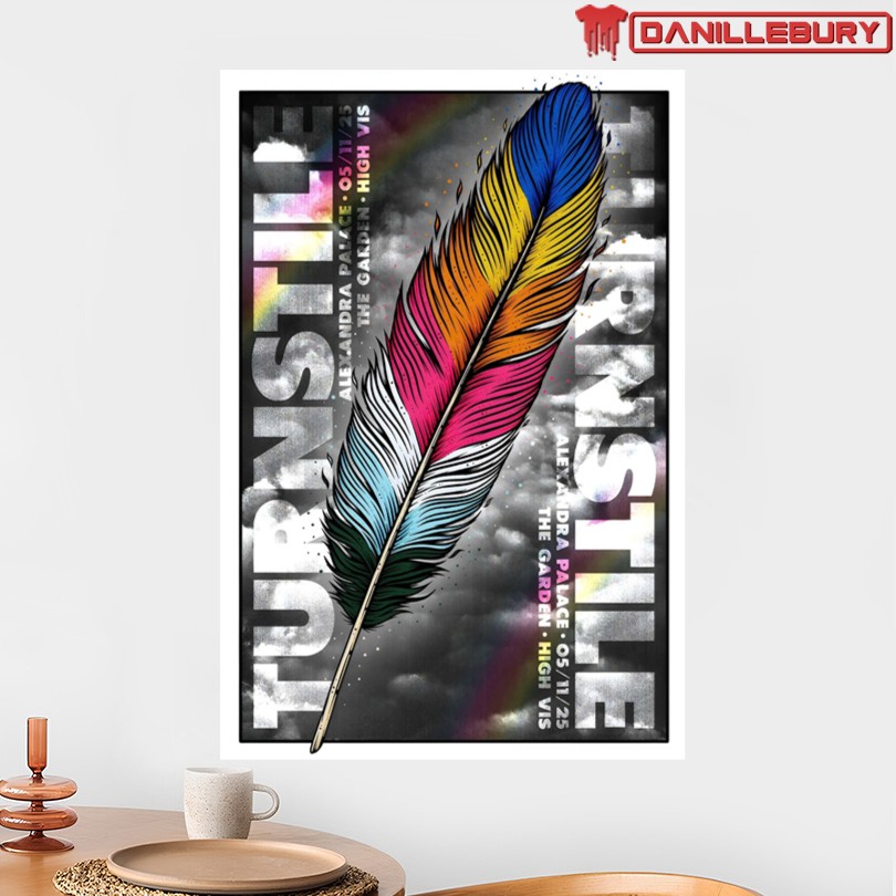 Turnstile November 5 2025 London UK Concert Poster - Image 2