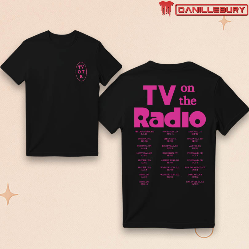 TV On The Radio 2025 Puff Print Tour T-Shirt