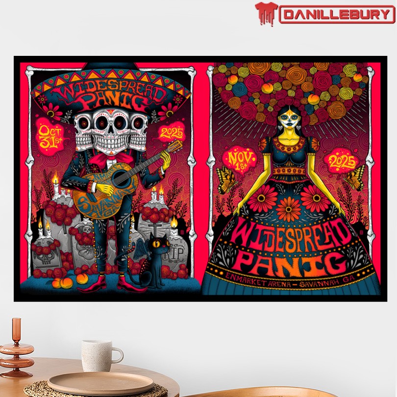 Widespread Panic Oct 31 & Nov 1 2025 Savannah Georgia Concert Poster - Image 2