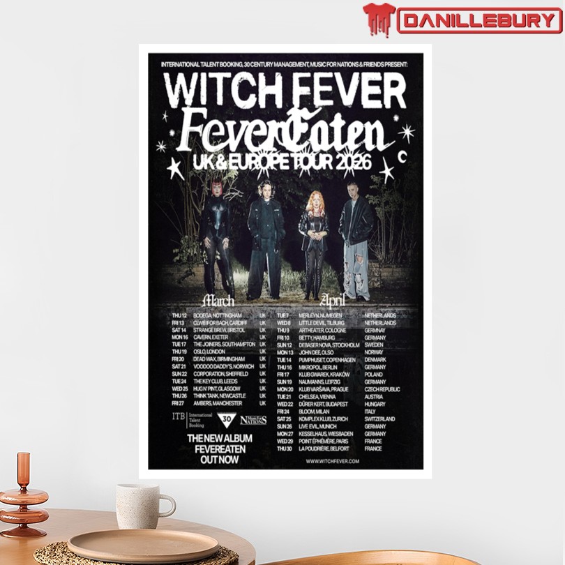 Witch Fever UK & Europe Tour 2026 Poster - Image 2