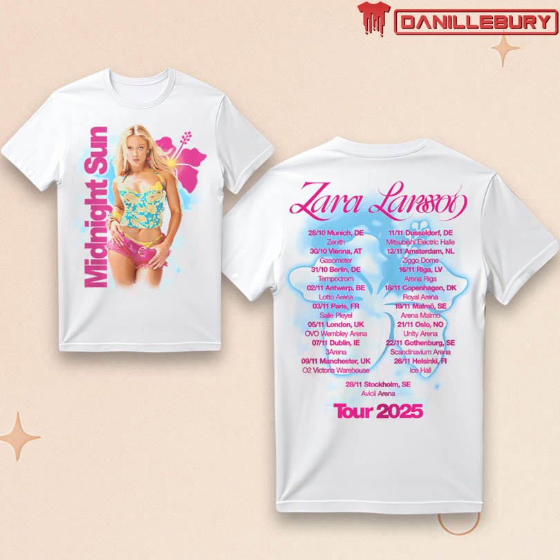 Zara Larsson Midnight Sun Photo Tour T-Shirt