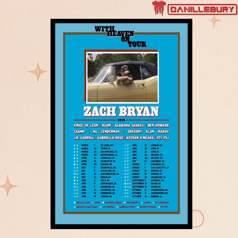 Zephyr 2026 Avalon Tour Poster