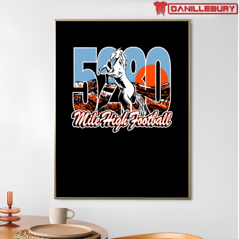 5280 Mile High Football Tee - Image 4