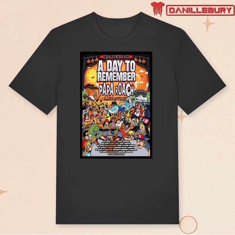 A Day To Remember Big Rock Tour Show April 2025 Poster - Image 3