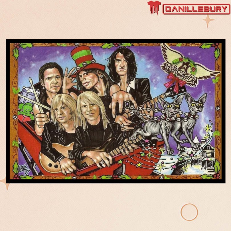 Aerosmith Merry Christmas Holiday Poster