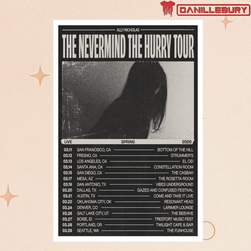 Ally Nicholas 2025 Tour Headline Poster