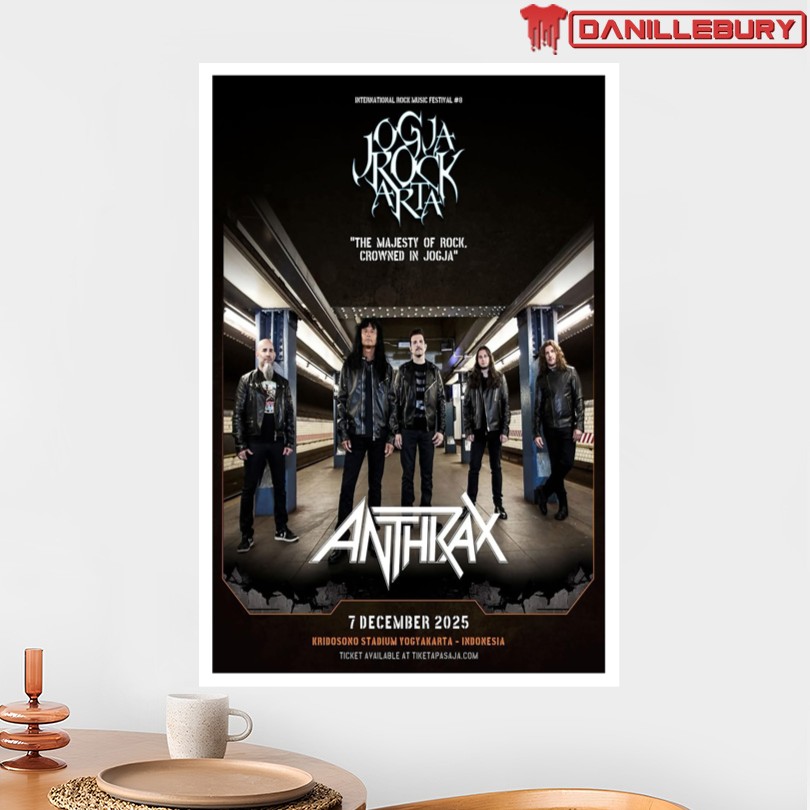 Anthrax Yogyakarta Indonesia December 7 2025 Poster - Image 2
