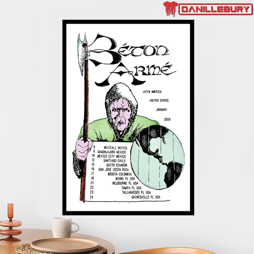 Beton Arme Latin America United States January 2026 Show Poster - Image 2