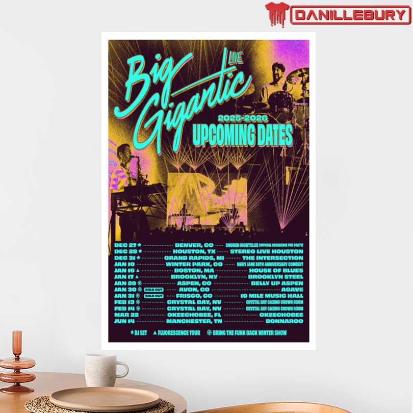 Big Gigantic Tour Fall 2025 2026 Poster - Image 2