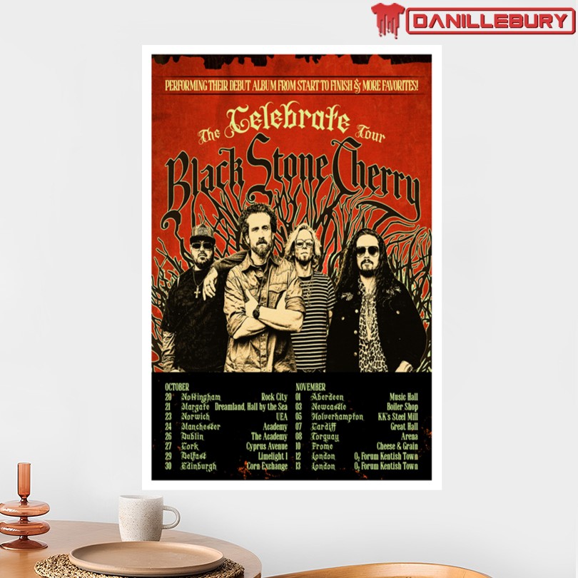 Black Stone Cherry Celebrate Tour 2026 Poster - Image 2