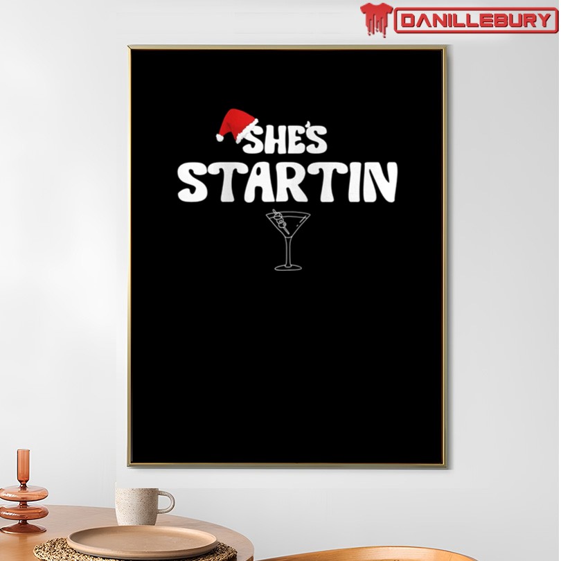 Bravo Betch She's Startin Santa Hat Shirt - Image 4