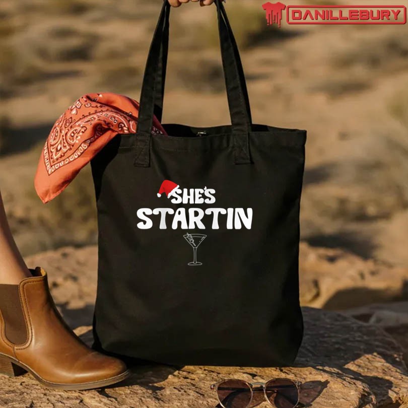 Bravo Betch She's Startin Santa Hat Shirt - Image 3