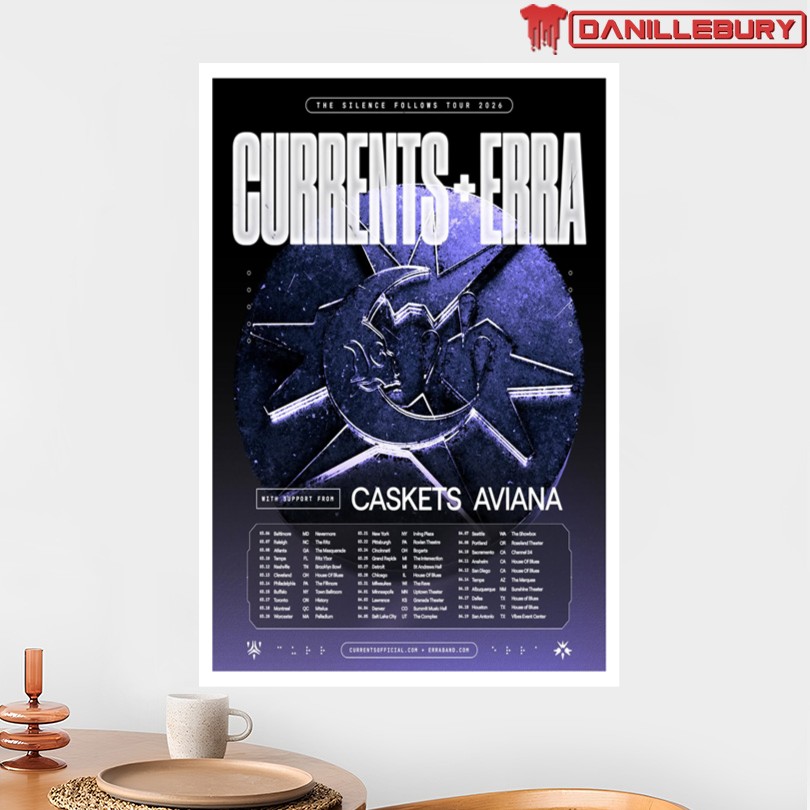 Currents And Erra 2026 Tour Fall Poster - Image 2