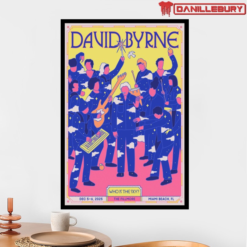 David Byrne Dec 5-6 2025 Jackie Gleason Theater Miami Beach FL Poster - Image 2