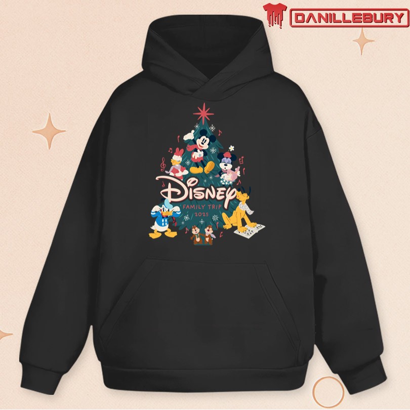 Disney Mickey & Friends Christmas Holiday Family Trip 2025 T-Shirt - Image 2