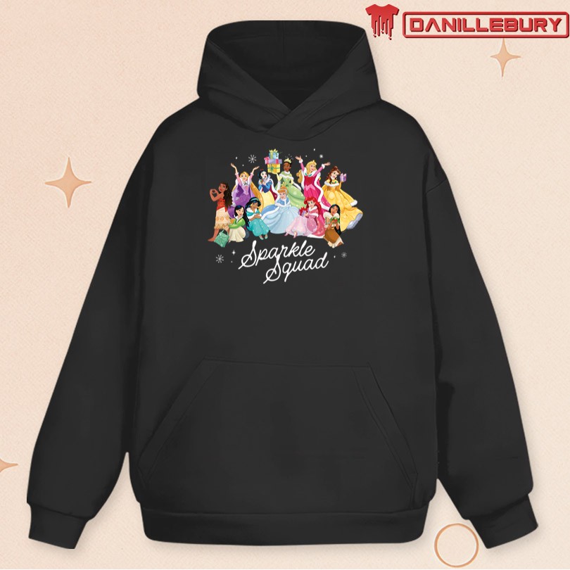 Disney Princess Sparkle Squad Christmas Gifts Winter Holiday T-Shirt - Image 2