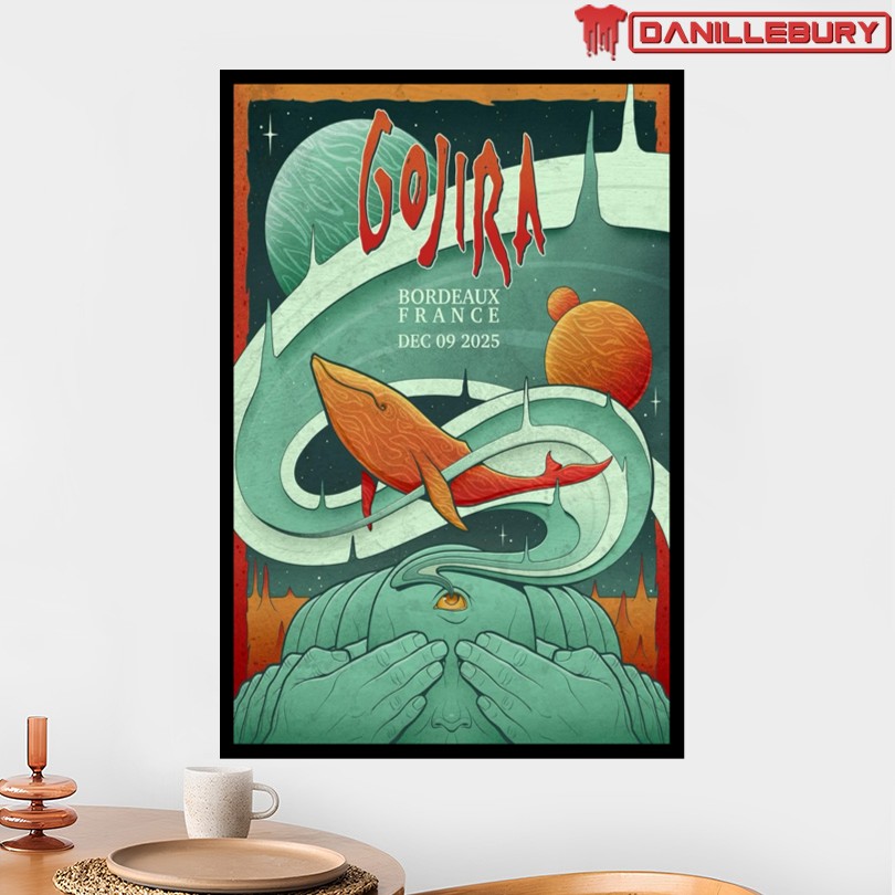 Gojira December 9th 2025 Bordeaux Tour Poster - Image 2