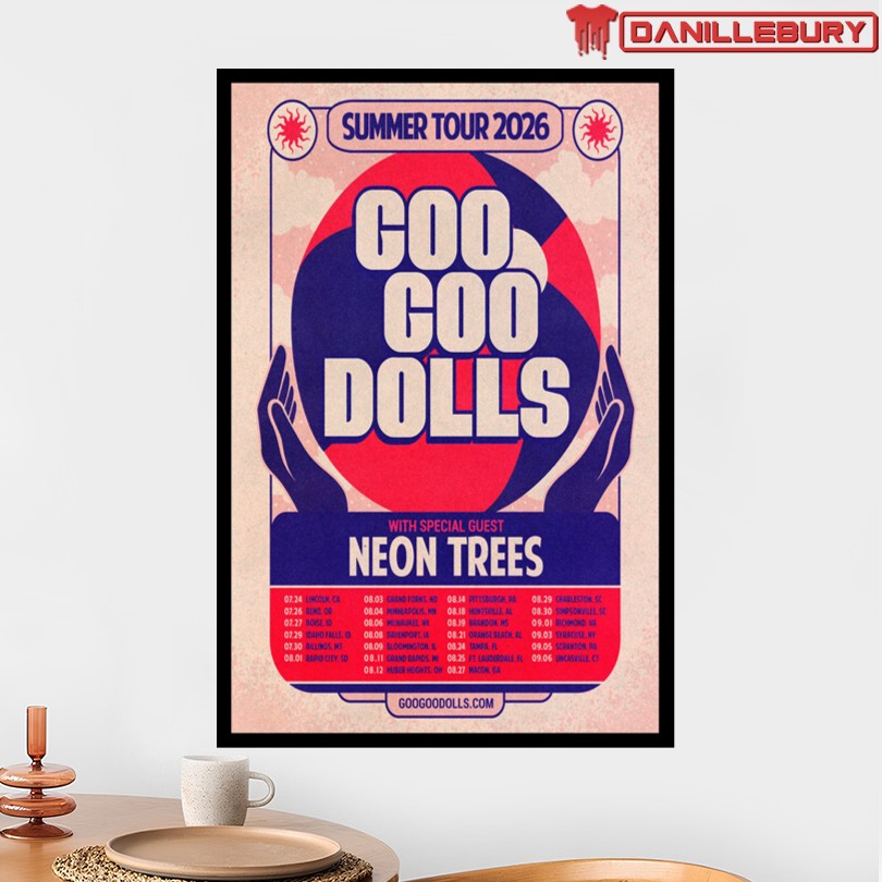 Goo Goo Dolls Summer Live Tour 2026 Poster - Image 2