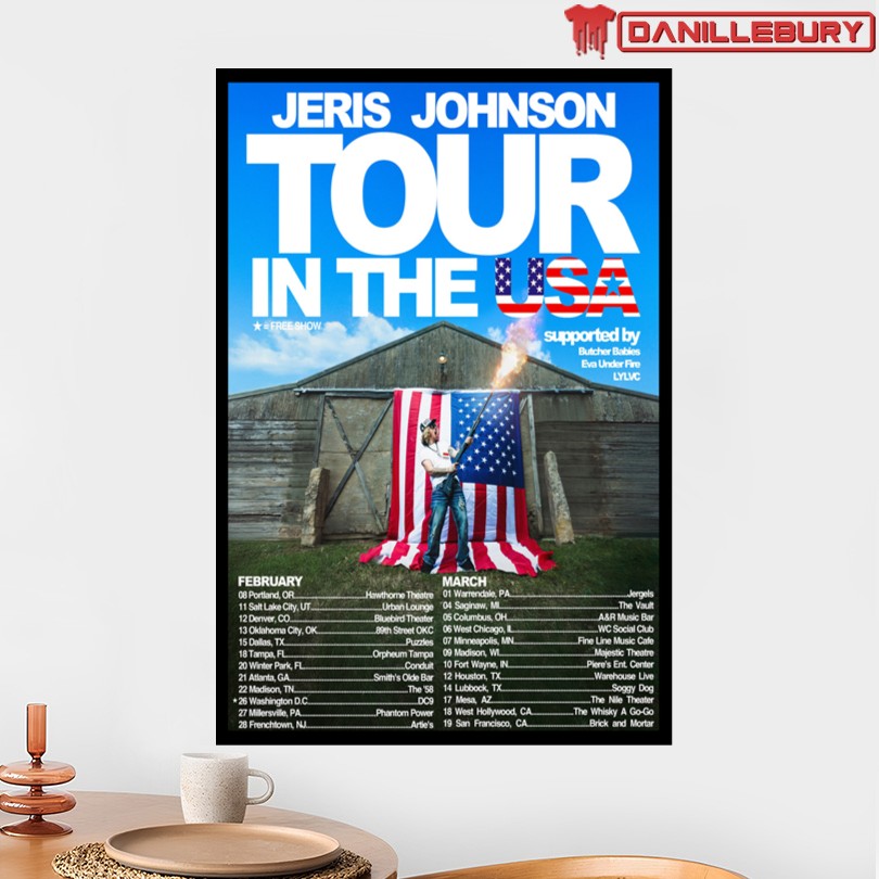 Jeris Johnson America Tour 2026 Poster - Image 2