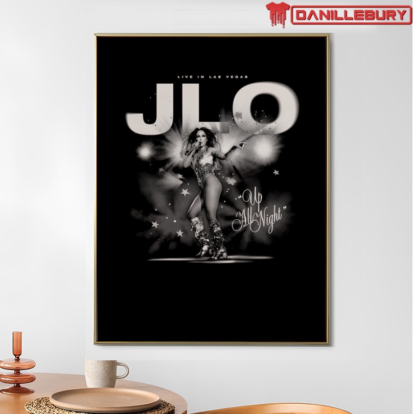 JLO Up All Night Black & White Photo Tee - Image 4