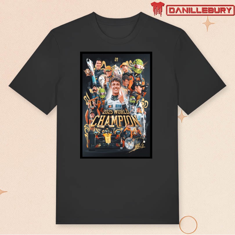 Lando Norris 2025 Drivers Title Poster - Image 3