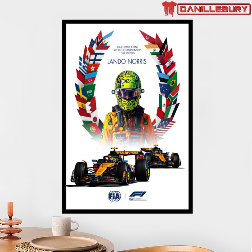 Lando Norris FIA Formula One Champion 2025 Poster - Image 2