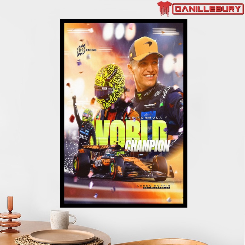 Lando Norris Formula 1 Champion 2025 Poster - Image 2