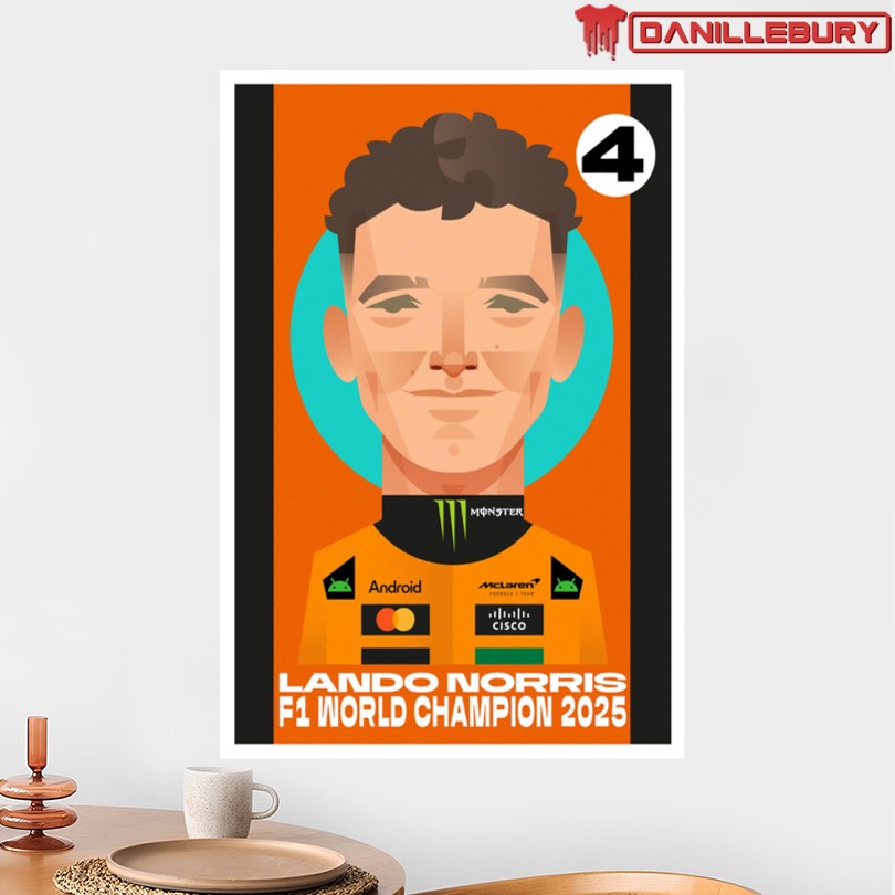 Lando Norris Formula One World Champion Season 2025 Poster - Image 2