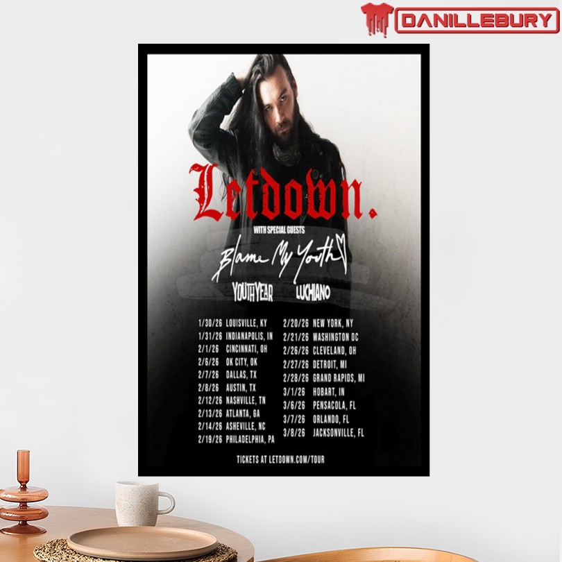 Letdown Fall Tour 2026 Poster - Image 2