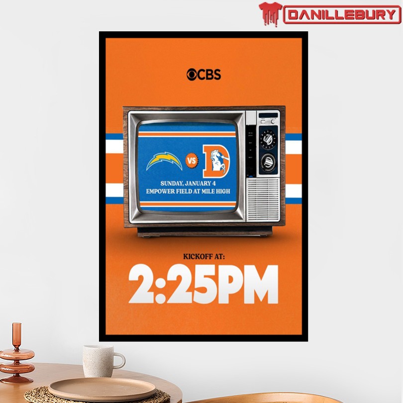 Los Angeles Chargers vs Denver Broncos 2026 Poster - Image 2
