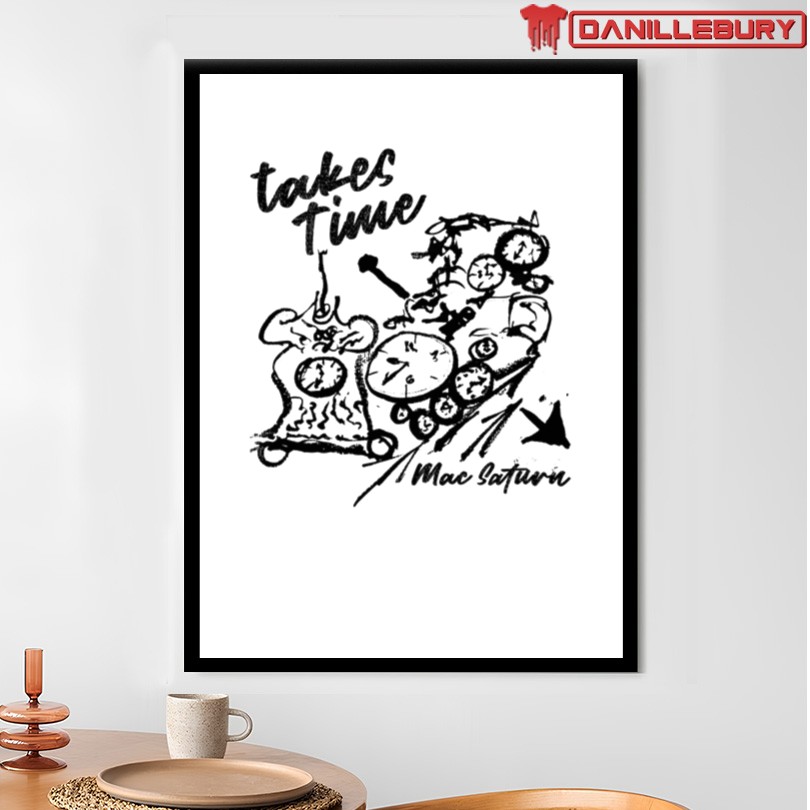 Mac Saturn Takes Time T-Shirt - Image 4