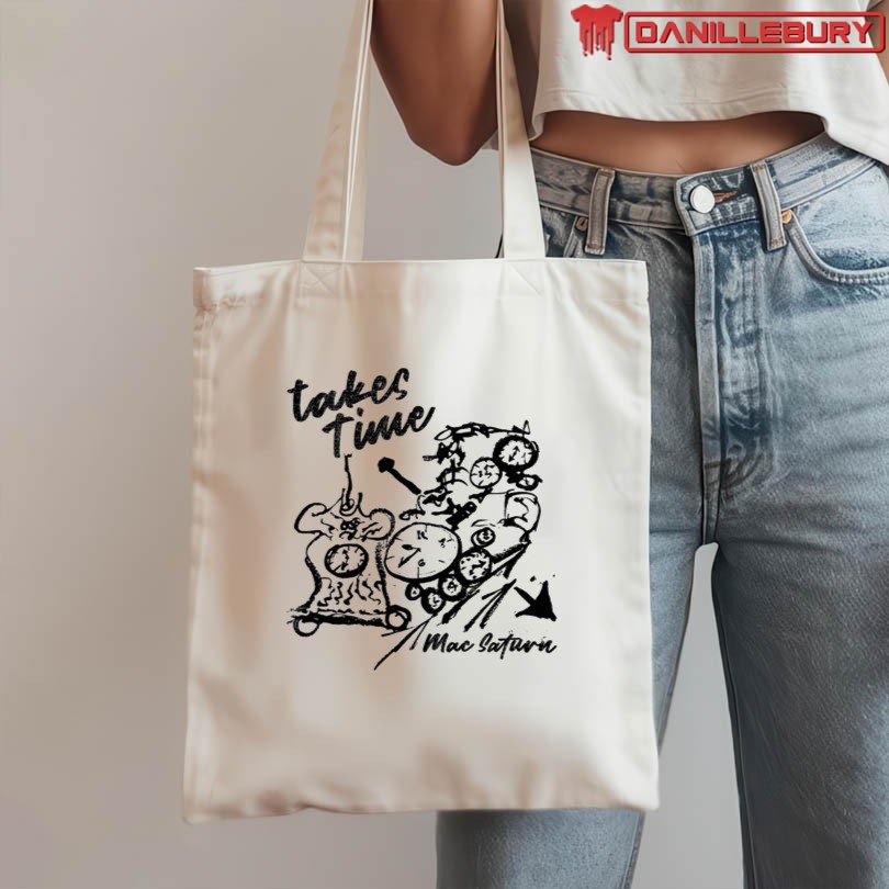 Mac Saturn Takes Time T-Shirt - Image 3