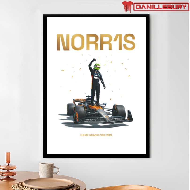 McLaren Lando Norris First Home Grand Prix Win Silverstone 2025 T-Shirt - Image 4