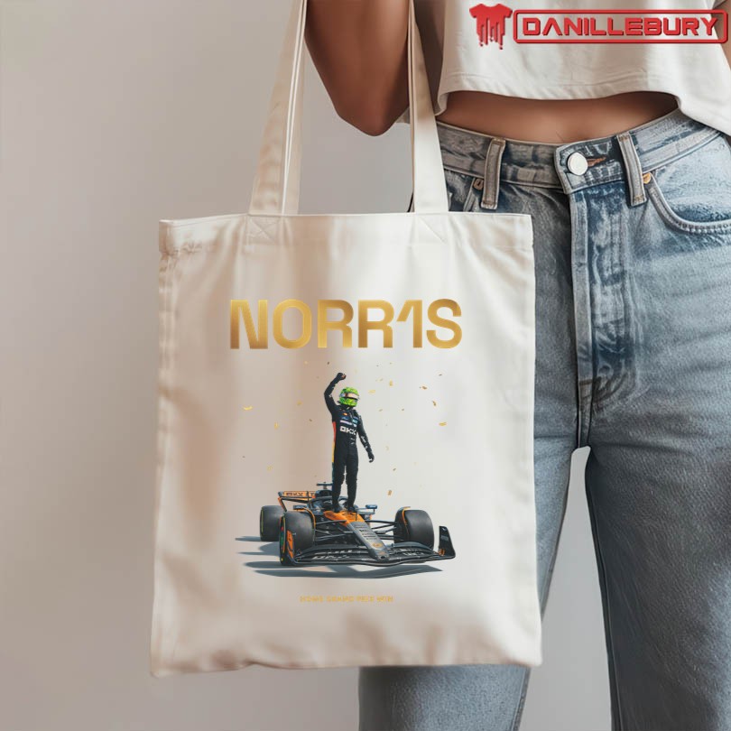 McLaren Lando Norris First Home Grand Prix Win Silverstone 2025 T-Shirt - Image 3