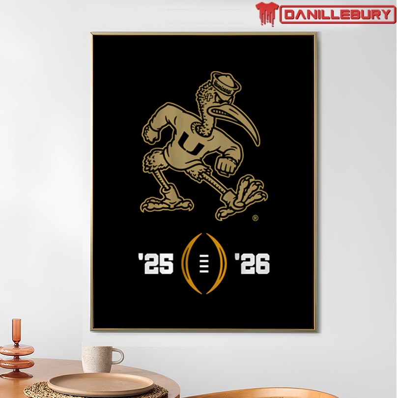 Miami Football 2025-26 College Football Playoff T-Shirt - Image 4