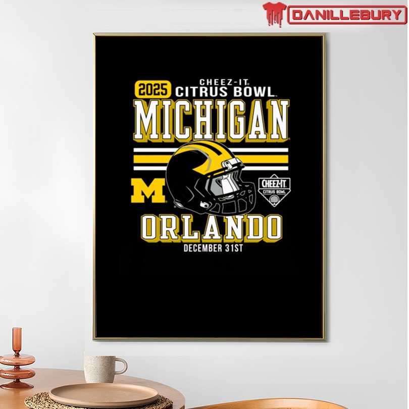 Michigan Wolverines Football Cheez-It Citrus Bowl T-Shirt - Image 4