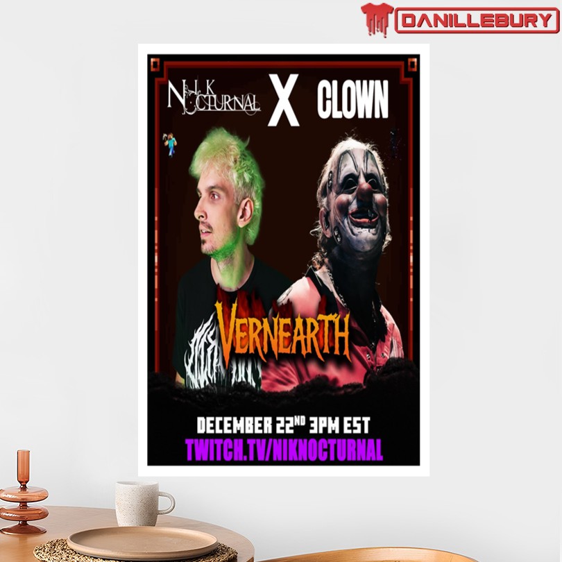 Nik Nocturnal And Clown 2025 Tour Poster - Image 2
