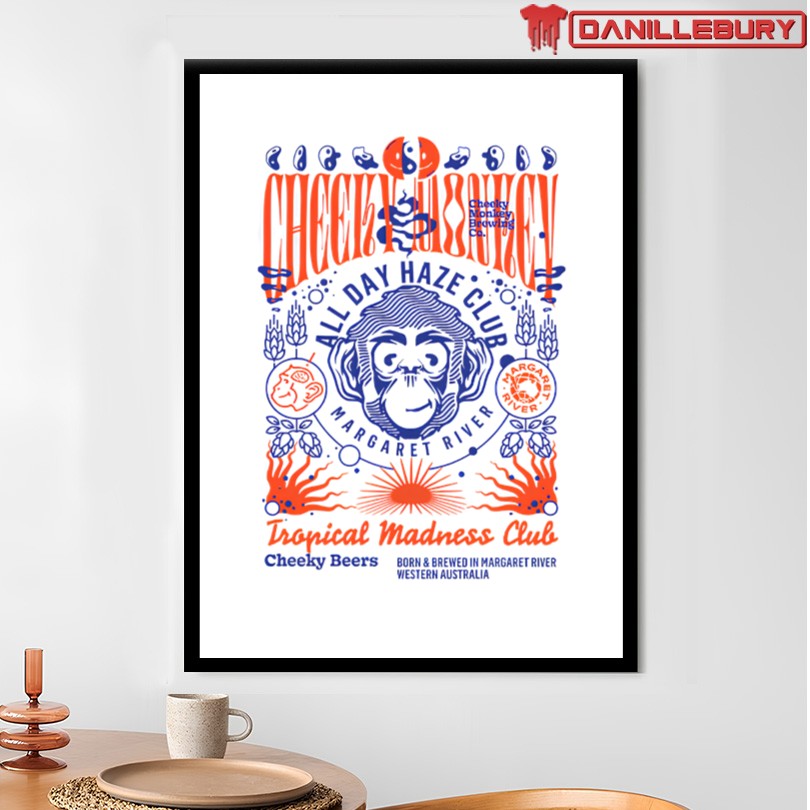 Official Cheeky Monkey Brewing Co All Day Haze Club T-Shirt - Image 4