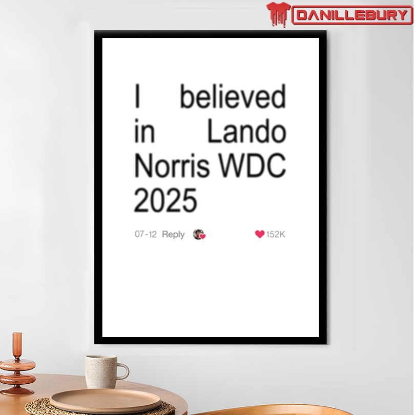 Official Lando Norris Believe Merch - Image 4