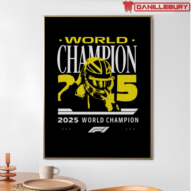 Official Lando Norris Formula 1 World Champion Graphic T-Shirt - Image 4